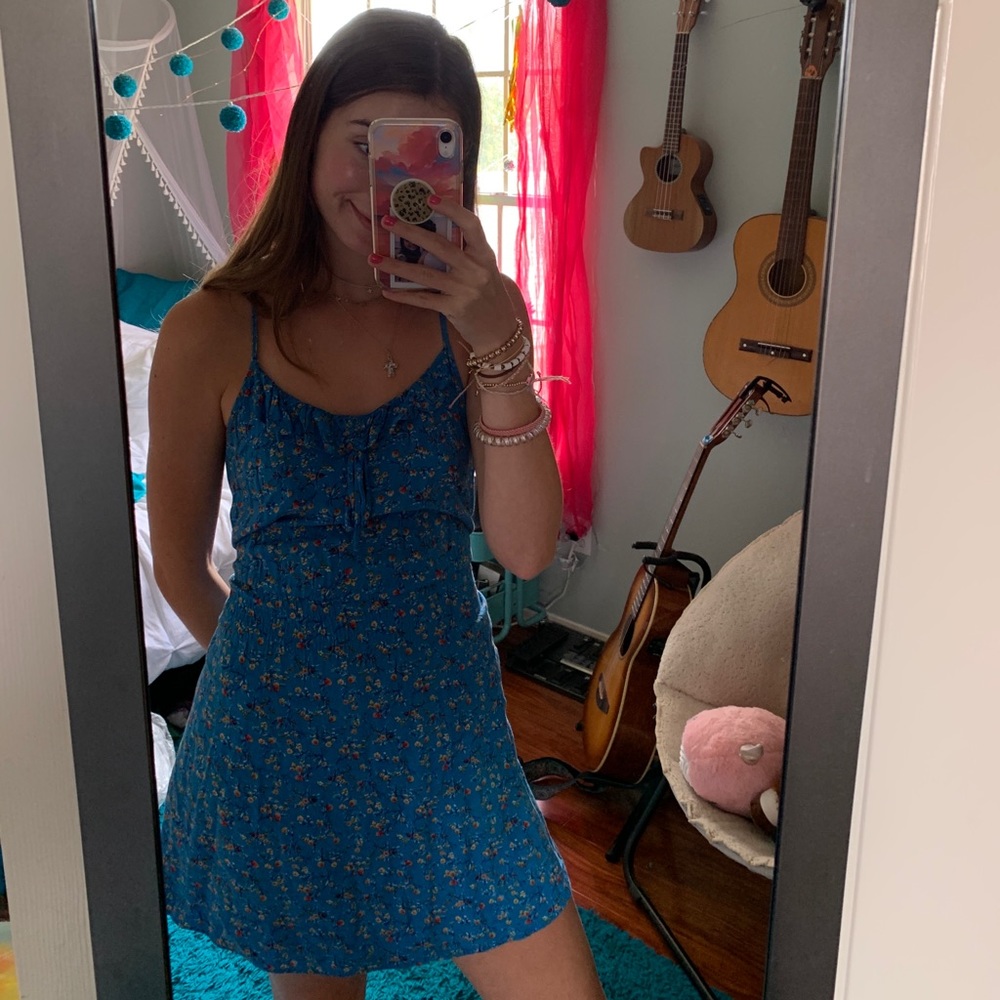 Blue Floral Dress